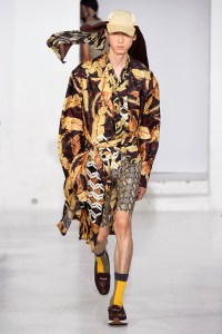 Model on the catwalk