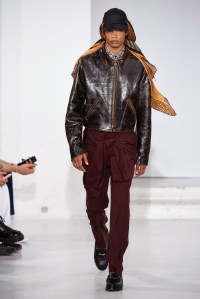 Model on the catwalk