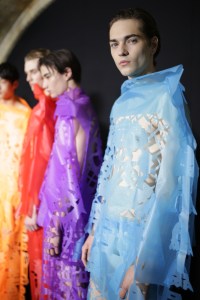 Backstage at Craig Green Men's Spring 2020 photographed in London on 10 June 2019