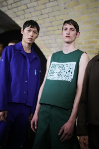 Backstage at Craig Green Men's Spring 2020 photographed in London on 10 June 2019