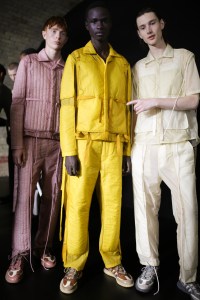 Backstage at Craig Green Men's Spring 2020 photographed in London on 10 June 2019