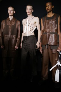 Backstage at Craig Green Men's Spring 2020 photographed in London on 10 June 2019
