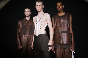 Backstage at Craig Green Men's Spring 2020 photographed in London on 10 June 2019