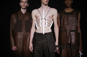 Backstage at Craig Green Men's Spring 2020 photographed in London on 10 June 2019