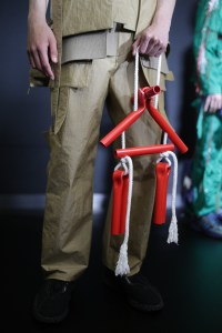 Backstage at Craig Green Men's Spring 2020 photographed in London on 10 June 2019