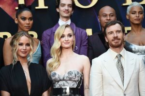 Alexandra Shipp, Kodi Smit-McPhee, Andrew Stehlin, Kota Eberhardt, Jennifer Lawrence, Sophie Turner and Michael Fassbender
'X-Men: Dark Phoenix' film premiere, Arrivals, TCL Chinese Theatre, Los Angeles, USA - 04 Jun 2019
