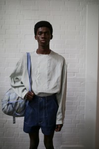 Backstage at E. Tautz  Men's Spring 2020 photographed in London on 08 June 2019