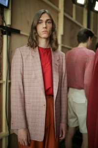 Backstage at E. Tautz  Men's Spring 2020 photographed in London on 08 June 2019