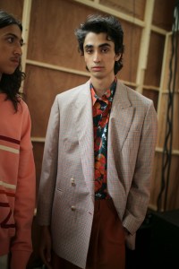 Backstage at E. Tautz  Men's Spring 2020 photographed in London on 08 June 2019
