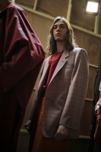 Backstage at E. Tautz  Men's Spring 2020 photographed in London on 08 June 2019