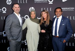 Ibtihaj Muhammad, Nina Garcia, and Dr. M. Sanjayan