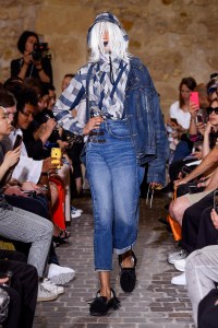Model on the catwalk