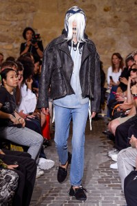 Model on the catwalk