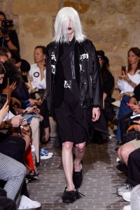 Model on the catwalk