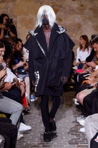Model on the catwalk