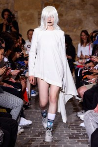 Model on the catwalk