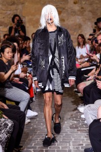 Model on the catwalk