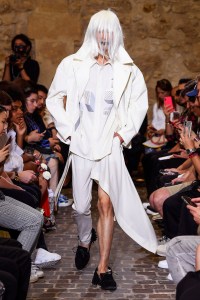 Model on the catwalk