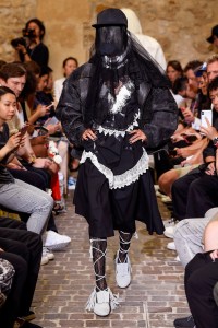 Model on the catwalk