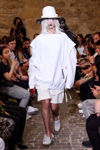 Model on the catwalk