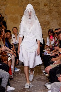 Model on the catwalk