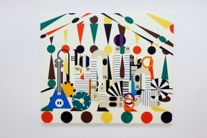 A painting by Farah Atassi.