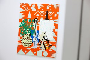 A painting by Farah Atassi.