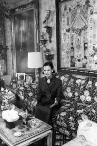 Portrait of socialite and heiress Gloria Vanderbilt at her home in New York