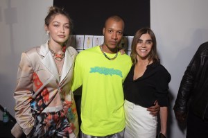 Gigi Hadid, Heron Preston and Carine Roitfeld