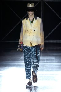 Model on the catwalk