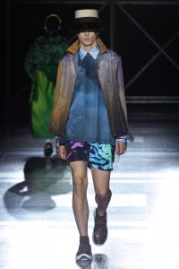 Model on the catwalk