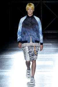 Model on the catwalk