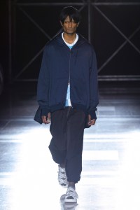 Model on the catwalk