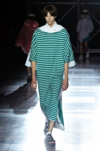 Model on the catwalk
