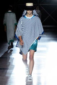 Model on the catwalk