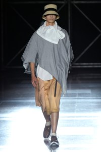 Model on the catwalk