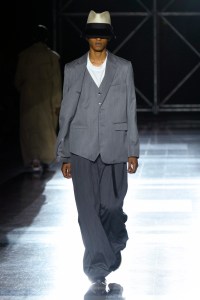 Model on the catwalk