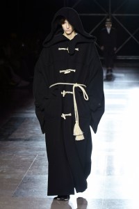 Model on the catwalk