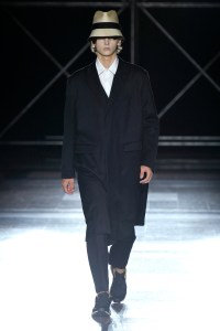 Model on the catwalk