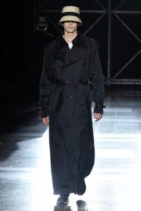Model on the catwalk