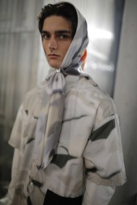 Backstage at Heron Preston Men's Spring 2020