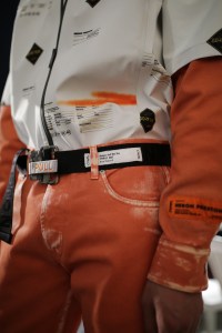 Backstage at Heron Preston Men's Spring 2020