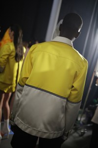 Backstage at Heron Preston Men's Spring 2020