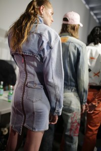 Backstage at Heron Preston Men's Spring 2020