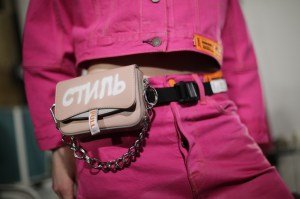 Backstage at Heron Preston Men's Spring 2020