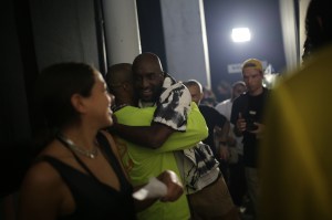 Backstage at Heron Preston Men's Spring 2020