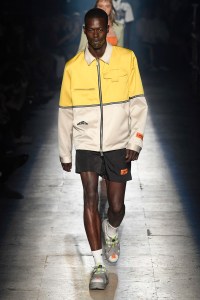 Model on the catwalk