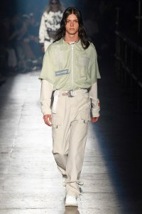 Model on the catwalk