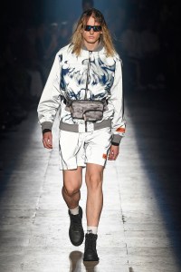 Model on the catwalk