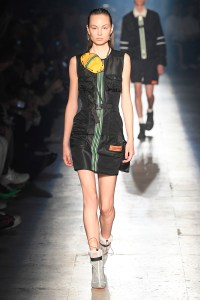 Model on the catwalk